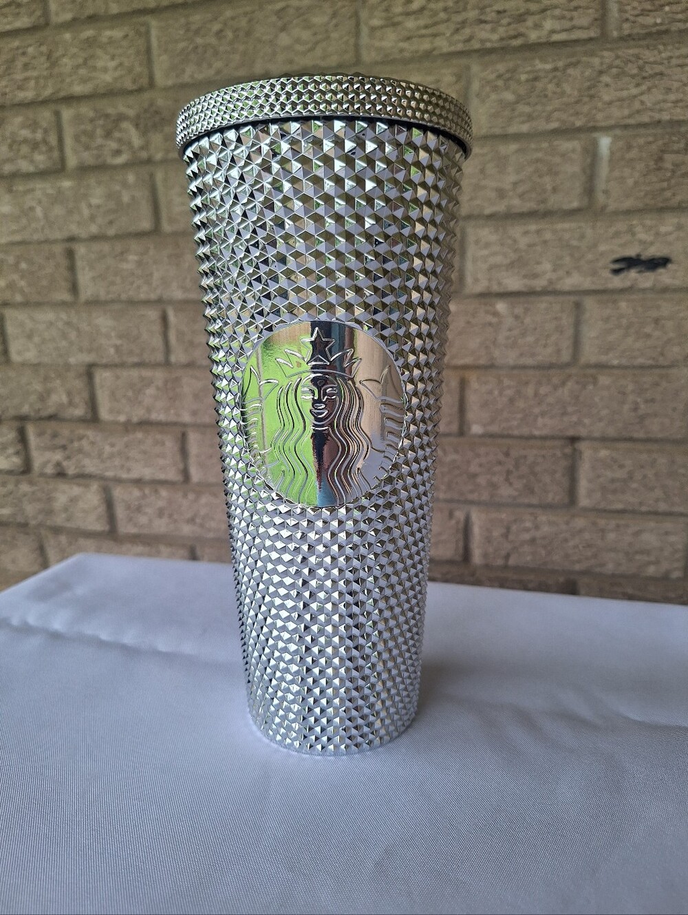 Disney 100 Years Anniversary Starbucks Silver Studded Tumbler